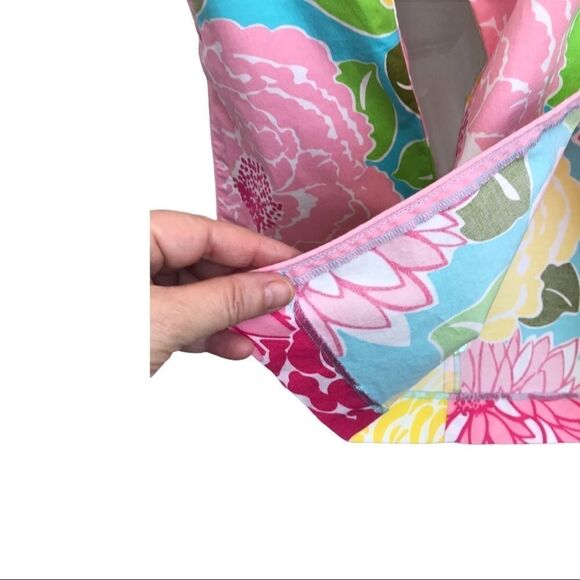 Lilly Pulitzer Floral Capris Vintage 1990s Size 4 - Picture 13 of 15